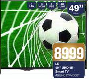 LG 49" UHD 4K Smart TV 49UH617V/600T