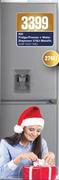 KIC 276Ltr Metallic Fridge/Freezer+ Water Dispenser