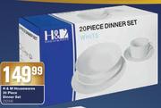 H&M Housewares 20 Piece Dinner Set