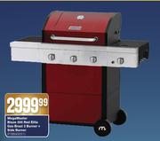 Megamaster Blaze 300 Red Elite Gas Braai 3 Burner + Side Burner FSBG0031