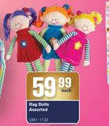 Rag Dolls Assorted-Each