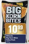 Willards Big Korn Bites Value Pack-200g