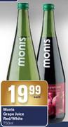 Monis Grape Juice Red/White-750ml