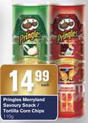 Pringles Merryland Savoury Snack/Tortilla Corn Chips-110g Each