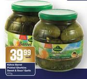 Kuhne Barrel Pickled Gherkins Sweet And Sour/Garlic-970g Each