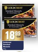 Goldcrest Smoked Mussels-85g