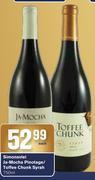 Simosvlei Ja-Mocha Pinotage/Toffee Chunk Syrah-750ml Each
