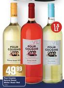 Four Cousins Natural Sweet White/Rose/Red-1.5Ltr Each