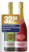 Robertson Winery Non Alcoholic Sparkling White/Pink-750ml Each