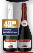 Four Cousins Sparkling Wine White/Red/Pink/Brut-750ml Each
