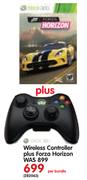 XBOX 360 Wireless Controller Plus Forza Horizon-Per Bundle