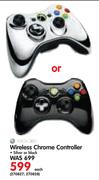 XBOX 360 Wireless Chrome Controller-Each