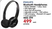 Philips Bluetooth Headphones SHB4000