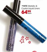 NYX Metallic & Crystal Liquid Liners-each