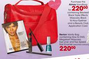 Revlon Vanity Bag Containing How to DVD, Megalash Mascara, Eye Liner and Top Speed Nail Enamel 