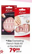 Kiss Everlasting French Nails Kit or Toe Nail Kit