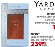 Yardley Lace or White Satin Eau de Toilette-100ml