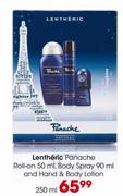 Lentheric Panache Roll-on 50ml, Body Spray 90ml and Hand & Body Lotion 250ml