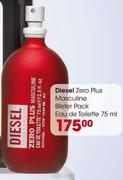 Diesel Zero Plus Masculine Blister Pack Eau de Toilette 75ml