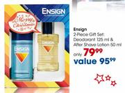 Ensign 2-Piece Gift Set: Deodorant 125ml & After Shave Lotion 50ml
