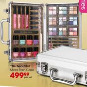 Be Beautiful Metal Train Case