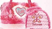 Patchwork Princess Furry Bag Sets-Large