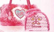 Patchwork Princess Furry Bag Sets-Small