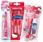 Hello Kitty 1-Minute Timer Toothbrushes,4-Pack Toothbrushes Or Paediatric Dental Kit