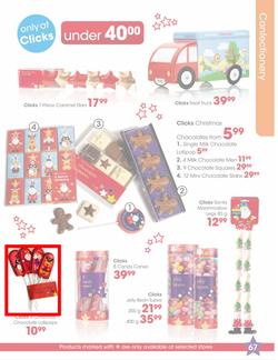 Clicks Christmas Gifts (1 Nov - 24 Dec), page 67