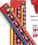  Clicks Christmas Wrap 3 Rolls x 1m 700mm