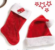 Clicks Santa Stocking With Cuff or Hat