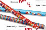  Clicks Budget Gift Wrap 3Rolls x 1m x 480mm