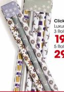 Clicks Luxury Gift Wrap 3 Rolls x 1m x 700mm