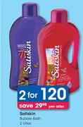 Satiskin Bubble Bath-For 2 x 2Ltr Per Offer
