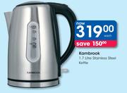 Kambrook 1.7L Stainless Steel Kettle-Each