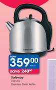 Safeway 3.6L Stainless Steel Kettle-Each