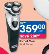 Sorbet Man 3 In 1 Shaver-Each