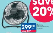 Safeway 23cm High Velocity Floor Fan-Each