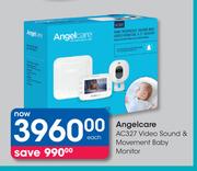Angelcare AC327 Video Sound & Movement Baby Monitor-Each