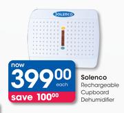 Solenco Rechargeable Cupboard Dehumidifier-Each