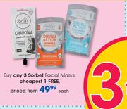 Sorbet Facial Masks-Each