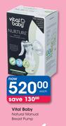 Vital Baby Natural Manual Breast Pump-Each