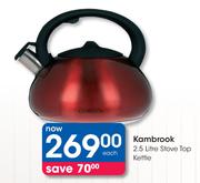 Kambrook 2.5L Stove Top Kettle