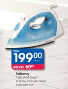 Safeway 1600 Watt Steam & Spray (Stainless Steel Soleplate) Iron