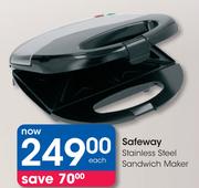 Safeway Stainless Steel Sandwich Maker