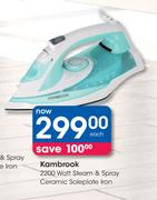 Kambrook 2200 Watt Steam & Spray (Ceramic Soleplate) Iron