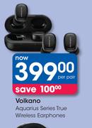 Volkano Aquarius Series True Wireless Earphones-Per Pair