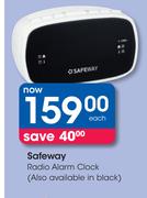 Safeway Radio Alarm Clock-Each