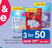 Sta-Soft Fabric Conditioner Day Pack-For 3 x 800ml Per Offer