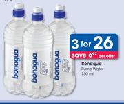 Bonaqua Pump Water-For 3 x 750ml Per Offer